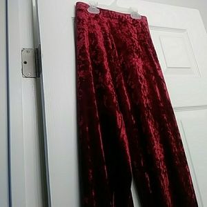 Forever 21 red Velvet pants!!